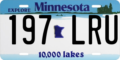 MN license plate 197LRU