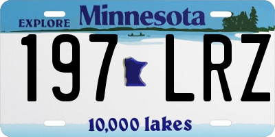 MN license plate 197LRZ