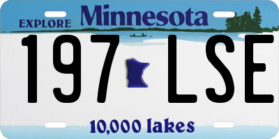 MN license plate 197LSE