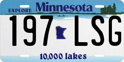 MN license plate 197LSG