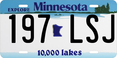 MN license plate 197LSJ