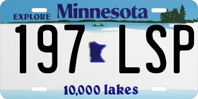 MN license plate 197LSP