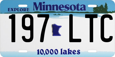 MN license plate 197LTC
