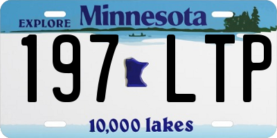 MN license plate 197LTP