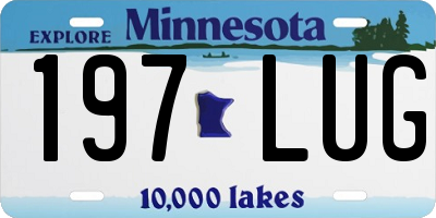 MN license plate 197LUG