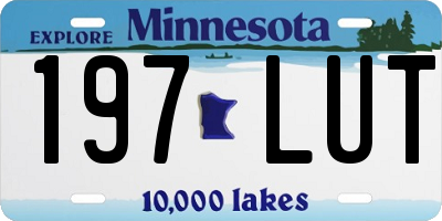 MN license plate 197LUT