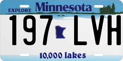 MN license plate 197LVH