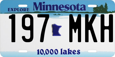 MN license plate 197MKH