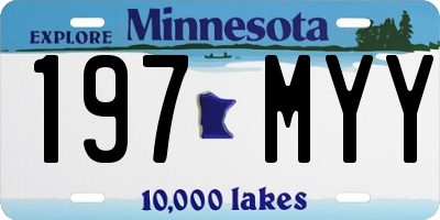 MN license plate 197MYY