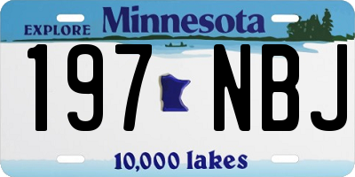MN license plate 197NBJ