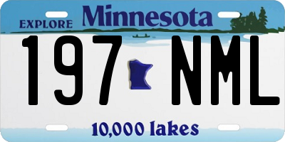 MN license plate 197NML