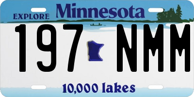 MN license plate 197NMM