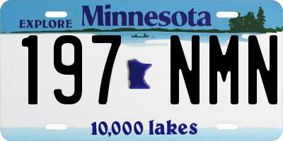 MN license plate 197NMN