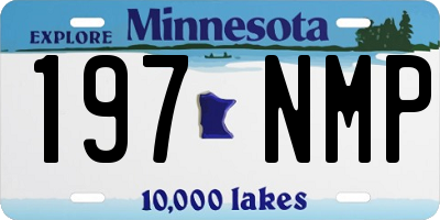 MN license plate 197NMP