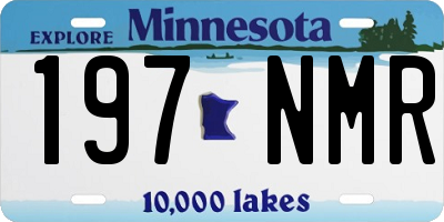 MN license plate 197NMR