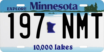 MN license plate 197NMT