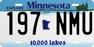 MN license plate 197NMU