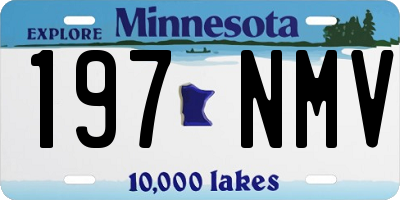 MN license plate 197NMV