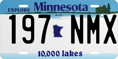 MN license plate 197NMX