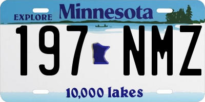 MN license plate 197NMZ