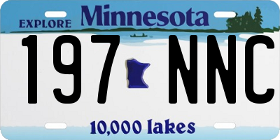 MN license plate 197NNC