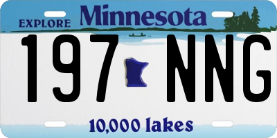 MN license plate 197NNG