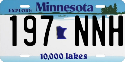 MN license plate 197NNH