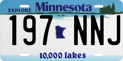 MN license plate 197NNJ