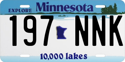 MN license plate 197NNK