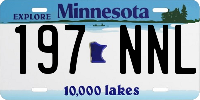 MN license plate 197NNL