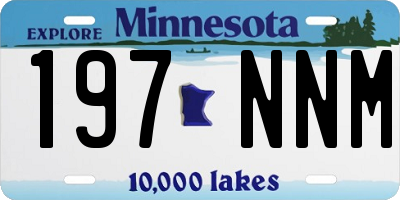 MN license plate 197NNM