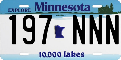 MN license plate 197NNN