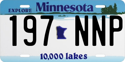 MN license plate 197NNP