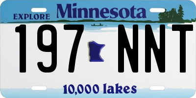 MN license plate 197NNT