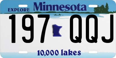 MN license plate 197QQJ