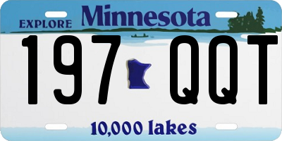MN license plate 197QQT