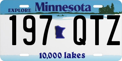 MN license plate 197QTZ