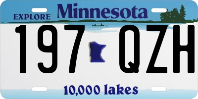 MN license plate 197QZH