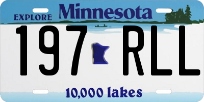 MN license plate 197RLL