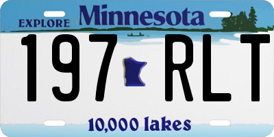 MN license plate 197RLT
