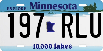 MN license plate 197RLU