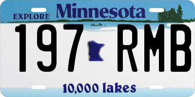 MN license plate 197RMB