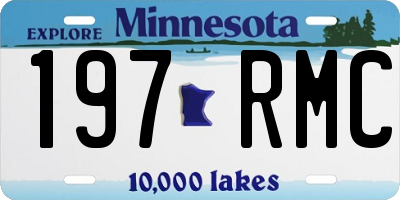 MN license plate 197RMC