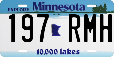 MN license plate 197RMH