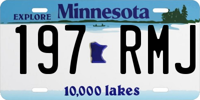 MN license plate 197RMJ