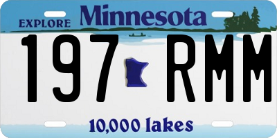 MN license plate 197RMM
