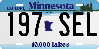 MN license plate 197SEL