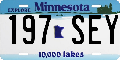 MN license plate 197SEY