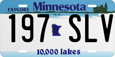 MN license plate 197SLV
