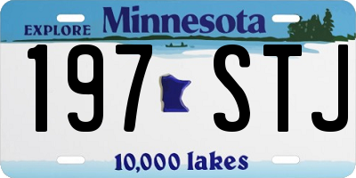 MN license plate 197STJ
